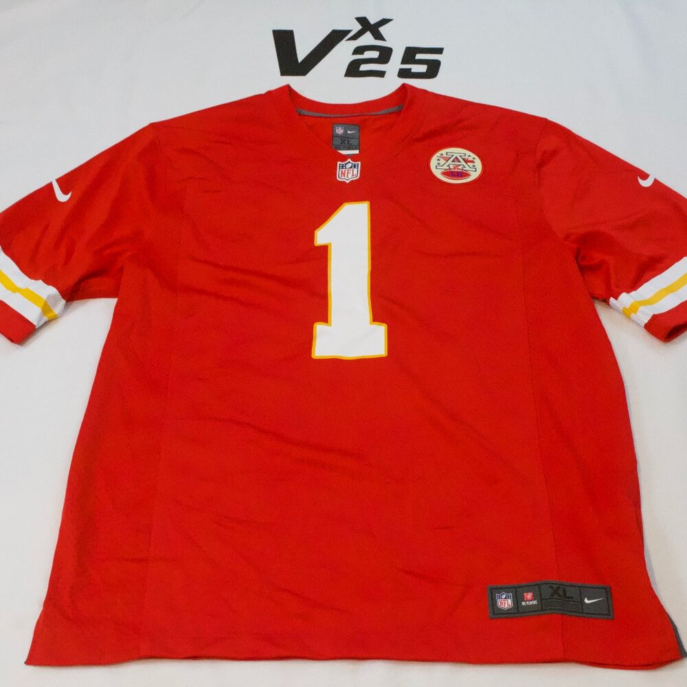 Men's Nike On Field Kansas City Chiefs Xavier Worthy Red Home Jersey Size XL